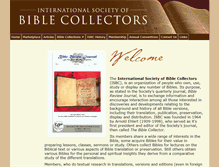 Tablet Screenshot of biblecollectors.org